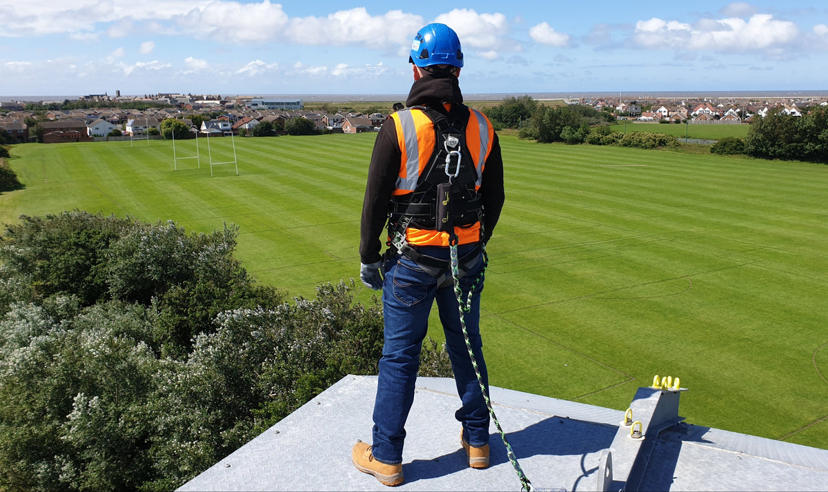 Roof Safety Miller Edge Tested Lanyard with anchor point