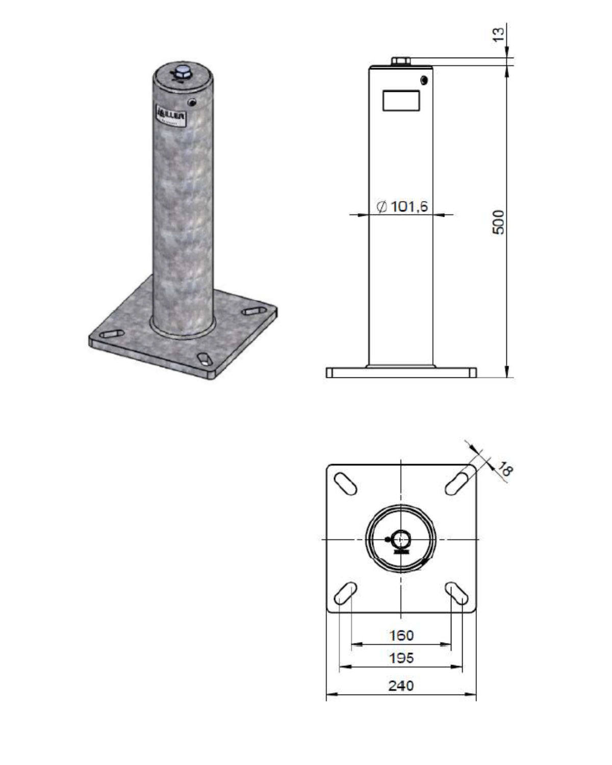 SOLL Universal Anchor post