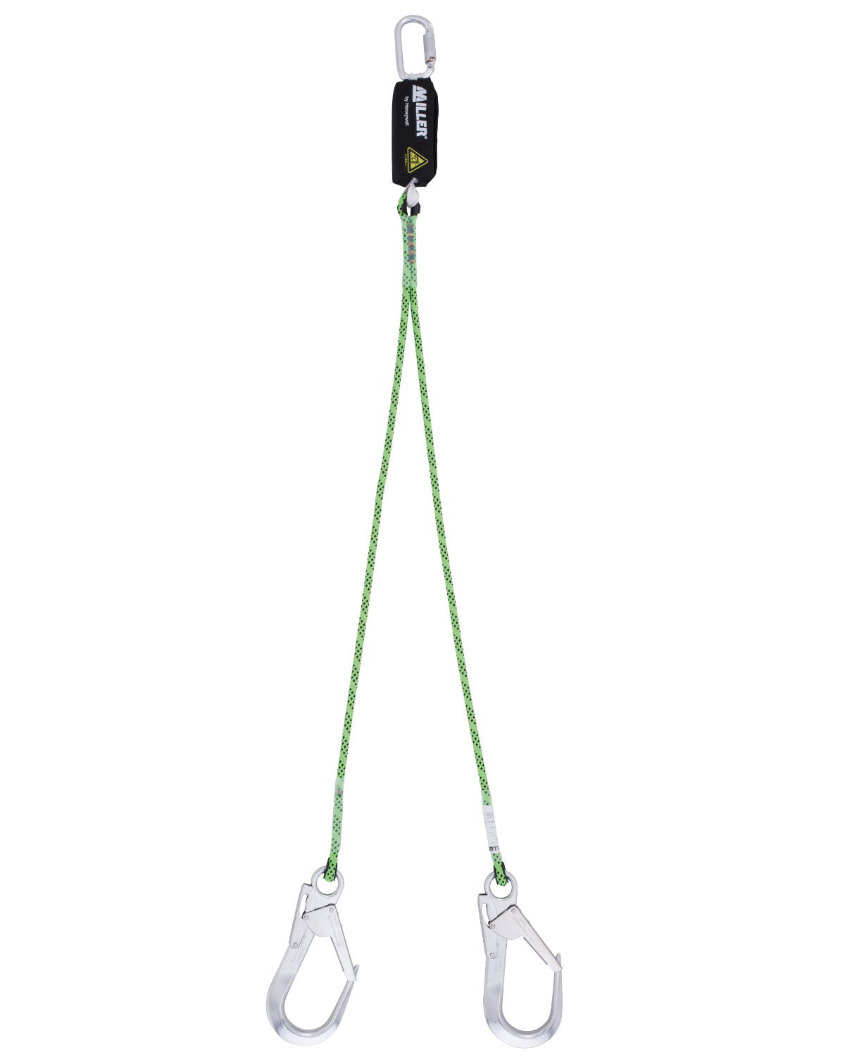 Miller Twin Tail Fall Arrest Lanyard with Aluminium Scaffold Hooks