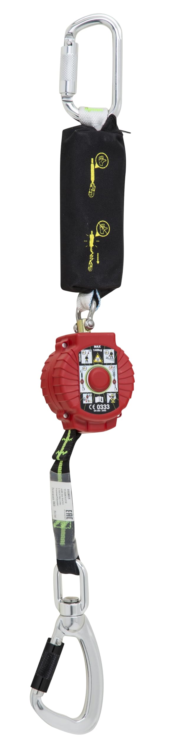 Miller TurboLite Edge Personal Fall Limiter - Twistlock Karabiners