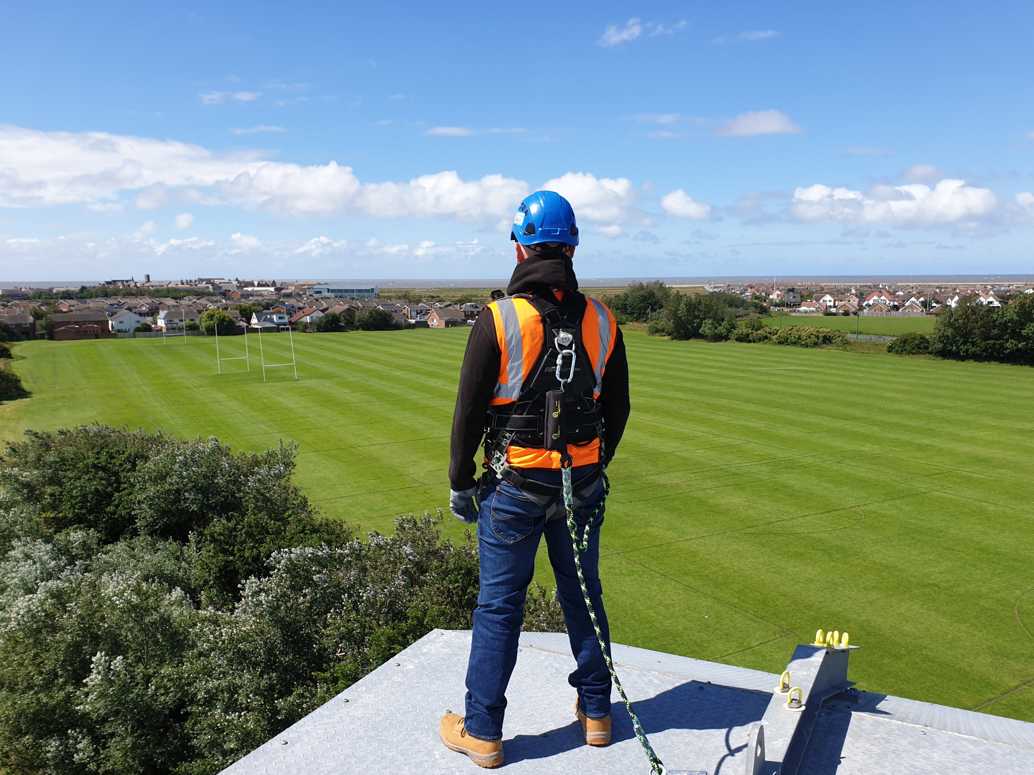 Roof Safety Miller Edge Tested Lanyard with anchor point