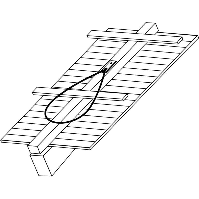 Roof Tile Safety Anchor installation example