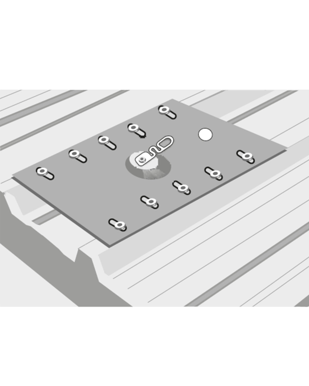 KRATOS KORI Anchor Plate for Trapezoidal Roof Sheet