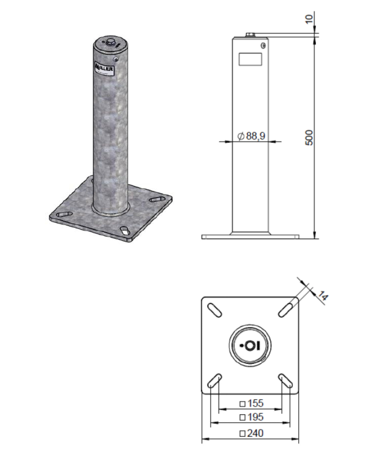 SOLL Universal Anchor post