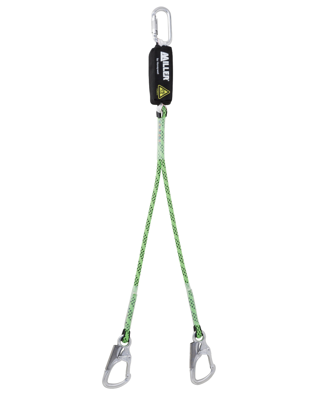 Miller Twin Tail Fall Arrest Lanyard with Snap Hooks - Edge Tested