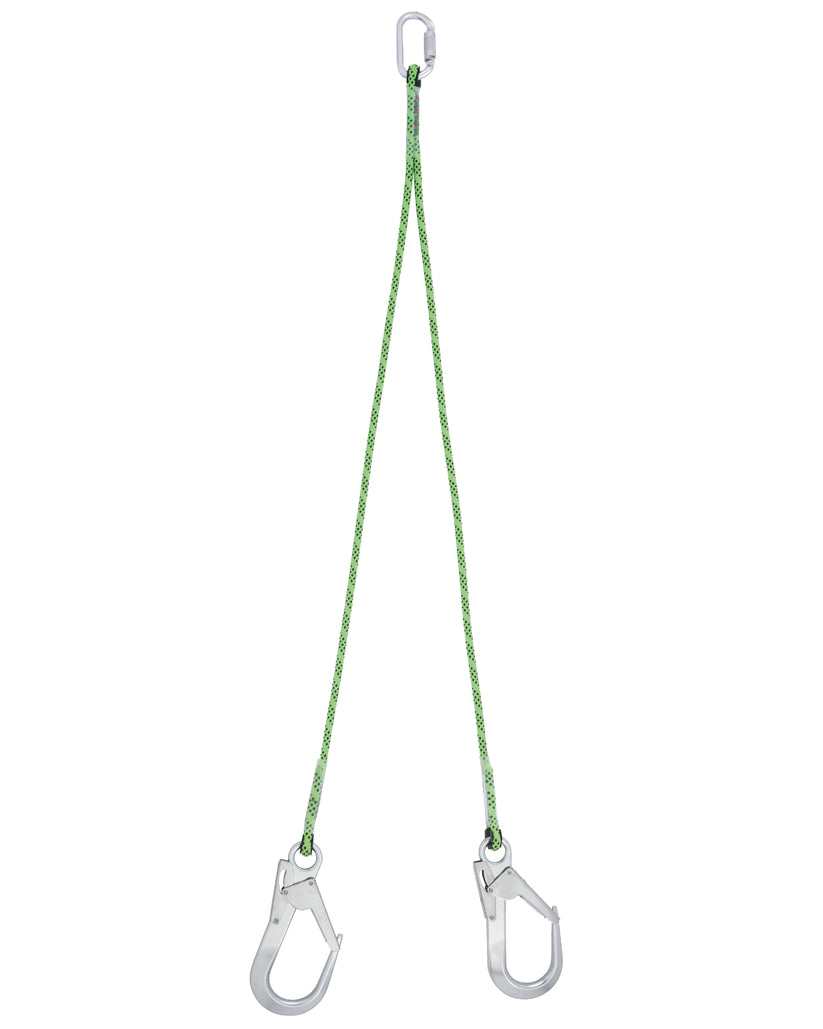 Miller Twin Tail Rope Restraint Lanyard with Scaffold Hooks – Safety At ...