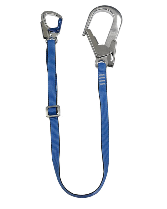 IKAR Adjustable Restraint Lanyard with Scaffold Hook