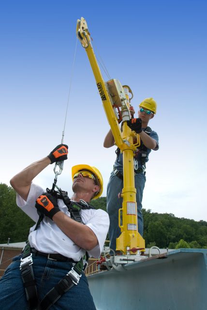 A Miller MightyEvac Recovery Block, used with Miller davit winch
